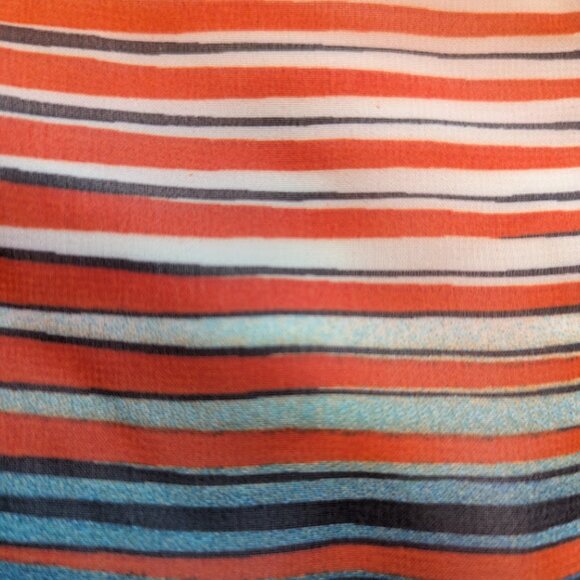 Colorful Striped Strapless Dress Size Medium - Picture 5 of 6